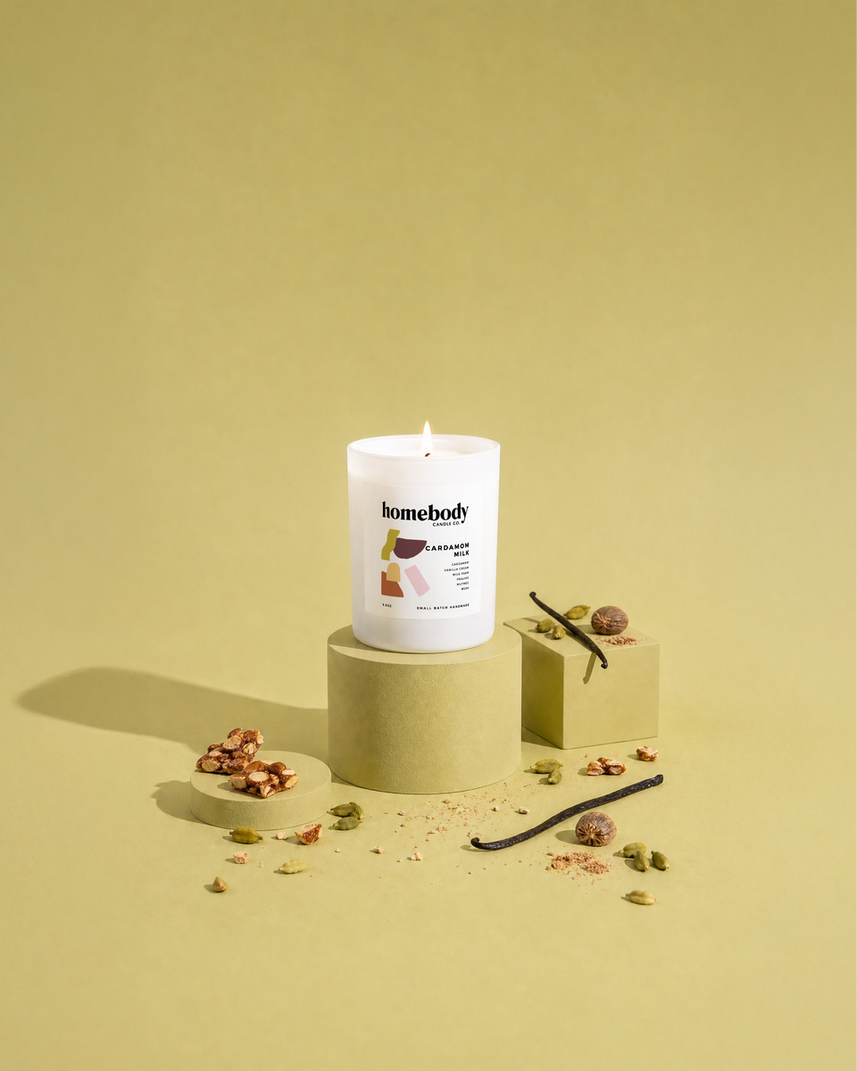 Cardamom Milk • burn + bloom candle • FALL 2026