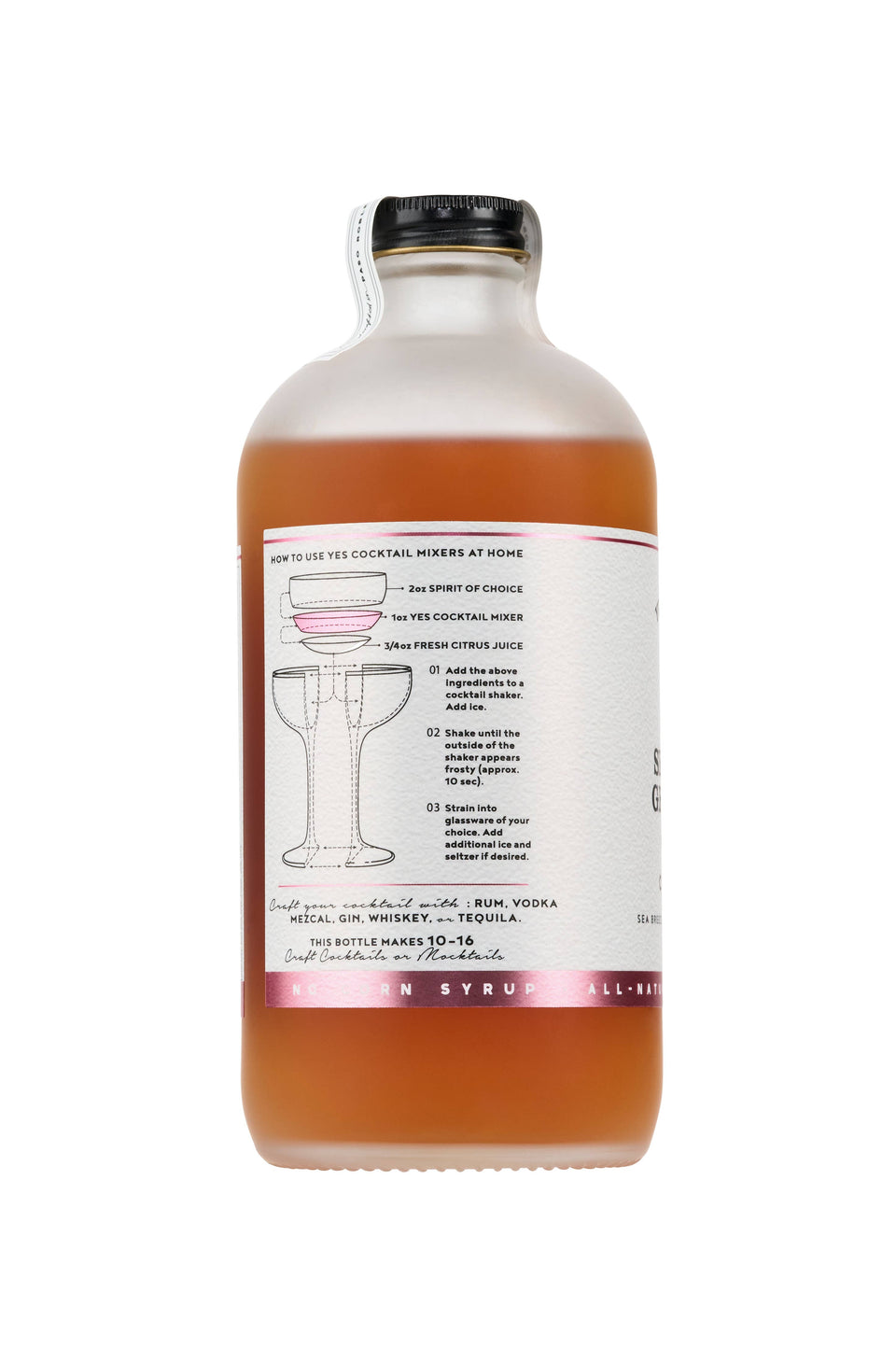 Sea Salted Grapefruit & Agave Cocktail Mixer