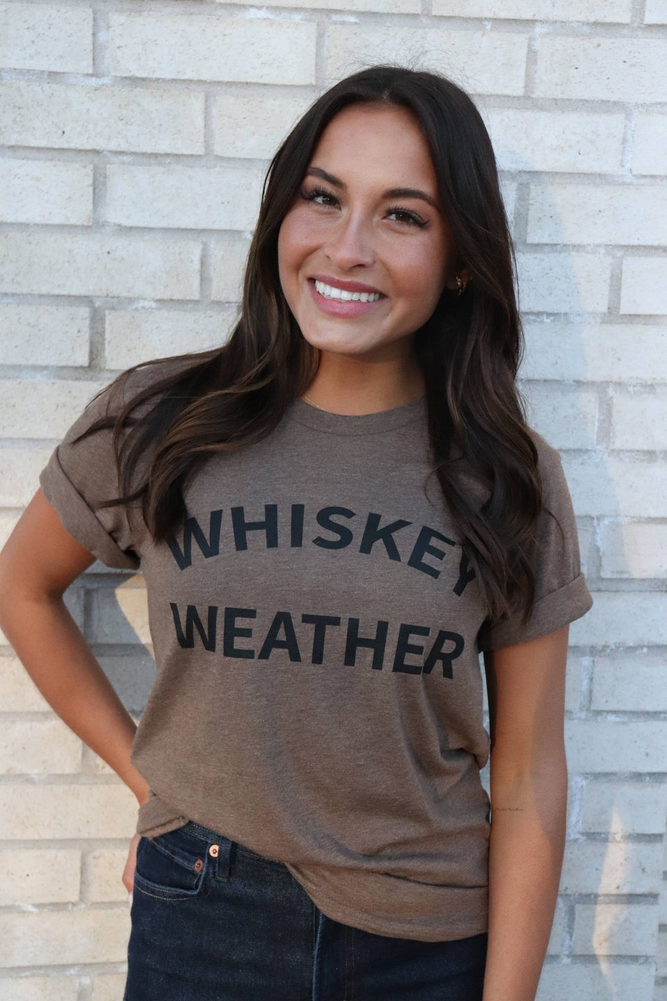 Whiskey Weather Tee- MED | petite shops