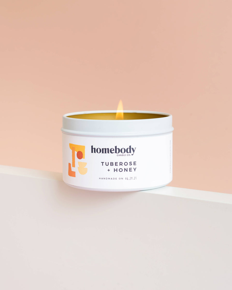 Jasmine + Santal • candle tin