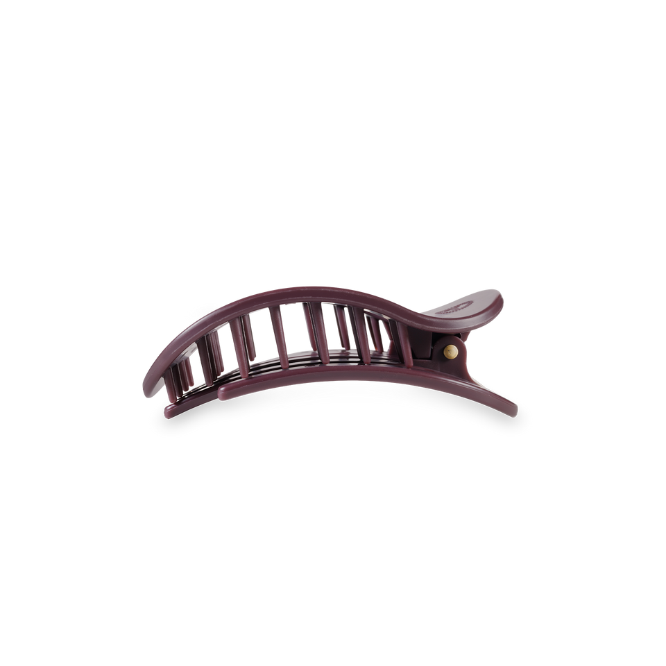 Round Flat Hair Clip | Small | Burgundy Bliss