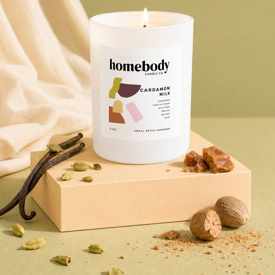 Cardamom Milk • burn + bloom candle • FALL 2026