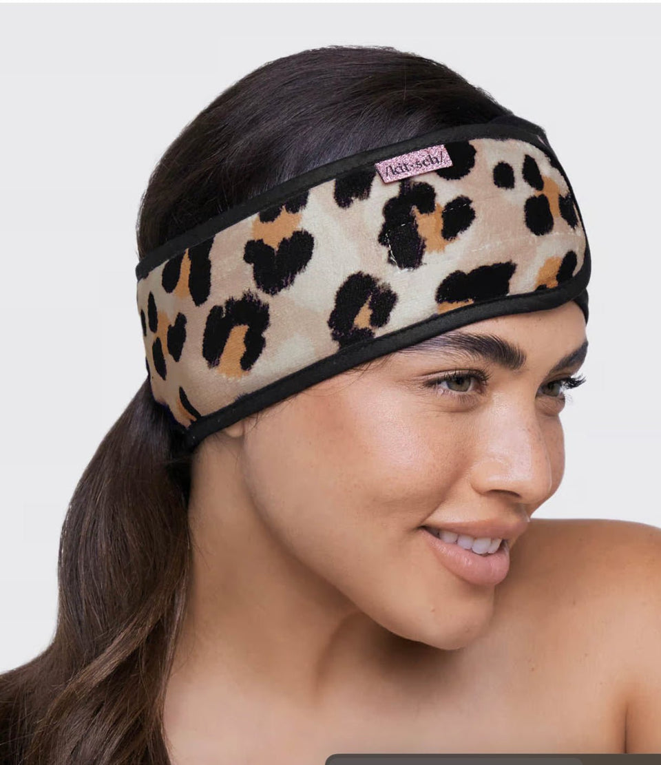 Microfiber Spa Headband- Leopard | petite shops