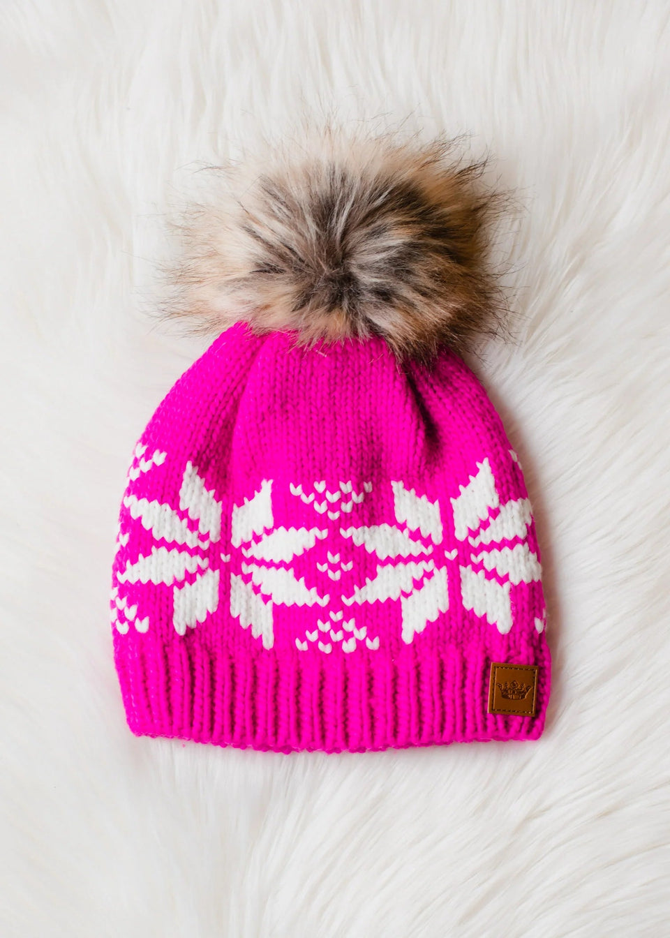 Eliza snowflake Pom Pom hat | petite shops