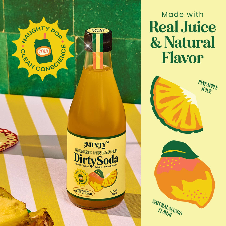 Mango Pineapple Dirty Soda Syrup 12 FL OZ