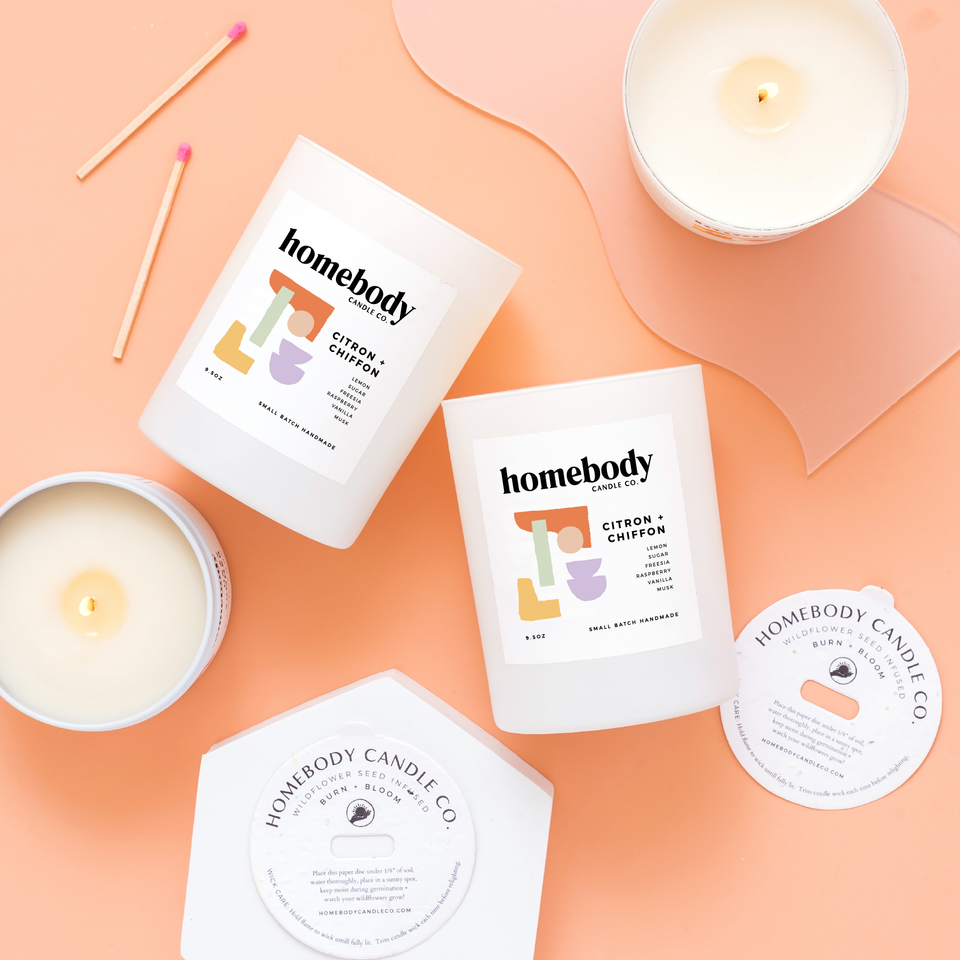 Citron + Chiffon • burn + bloom candle ✸ 2025 Spring