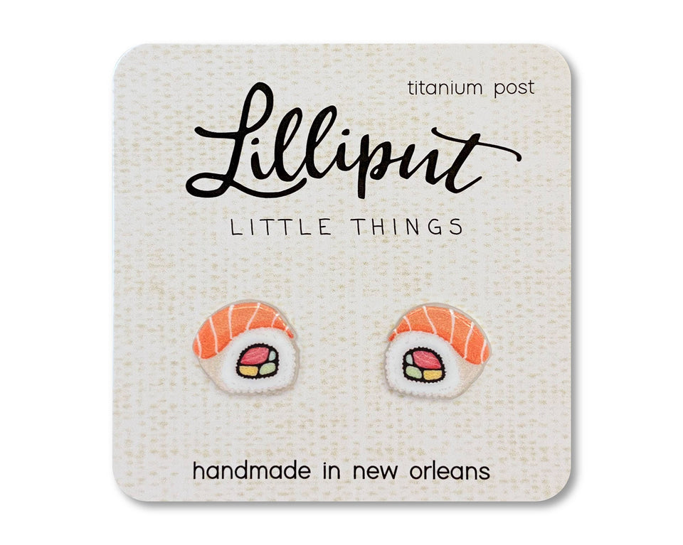 Sushi Roll Earrings // Foodie Earrings