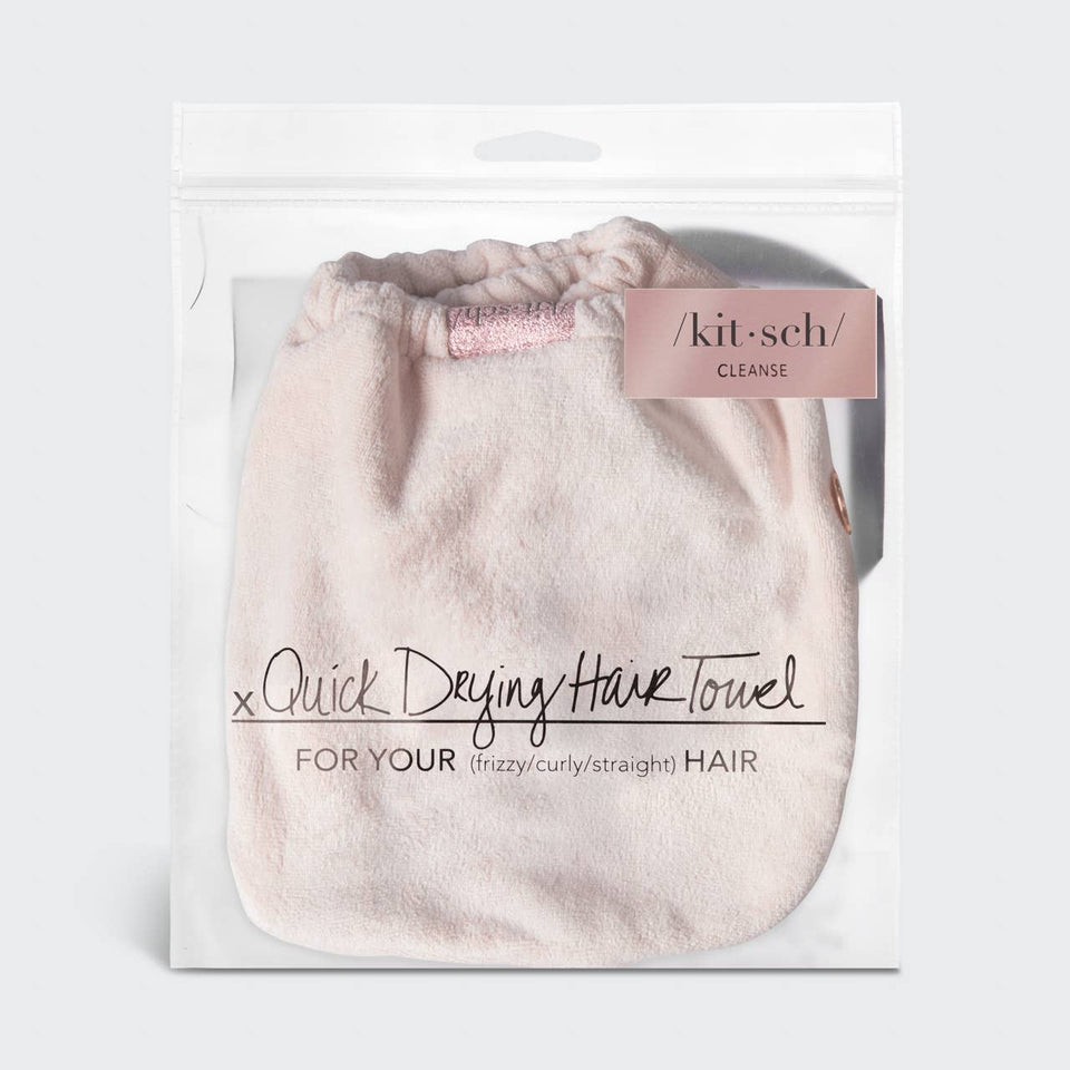 Quick Dry Hair Towel - Blush | petite shops